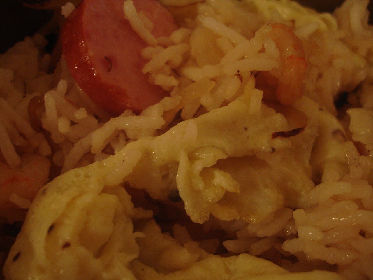 A plate of house special fried rice